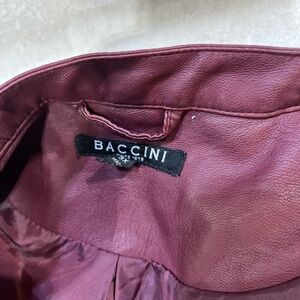 Baccini faux leather jacket